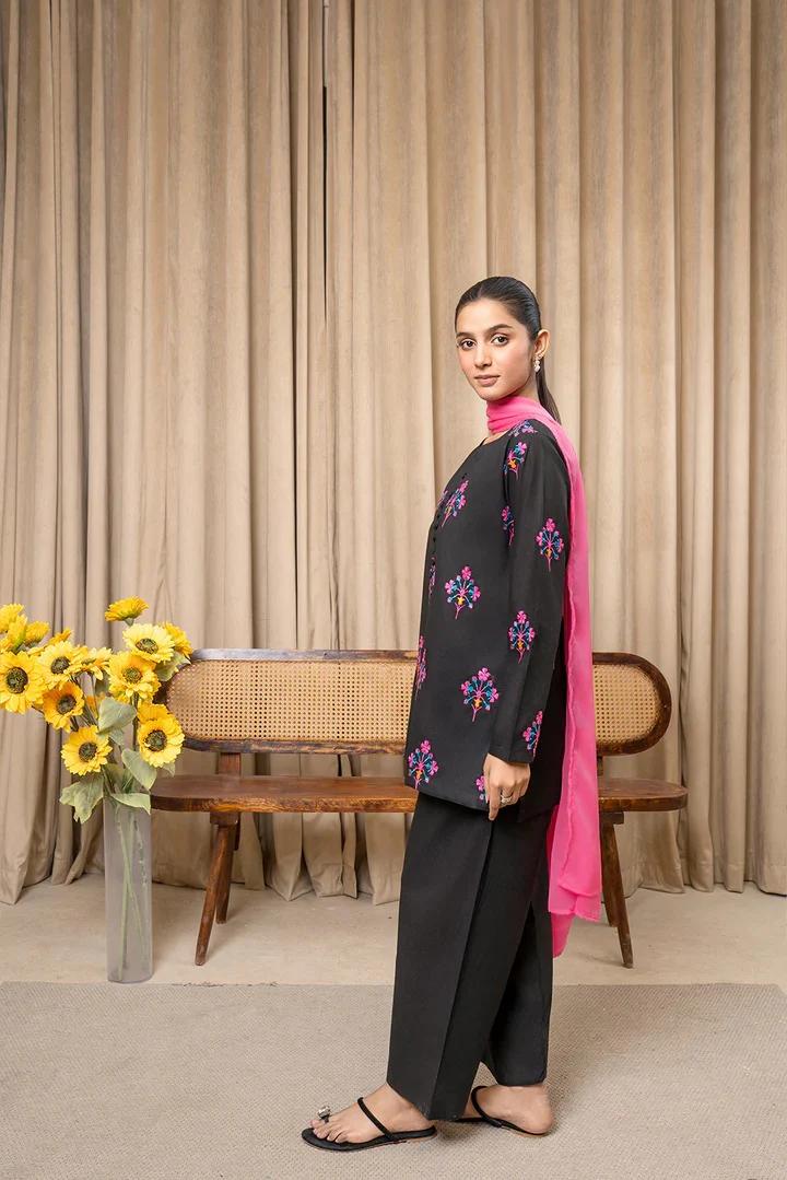 Meher – Embroidered 3PC Lawn Suit with Chiffon Dupatta